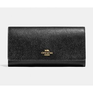 Coach trifold black wallet 👛